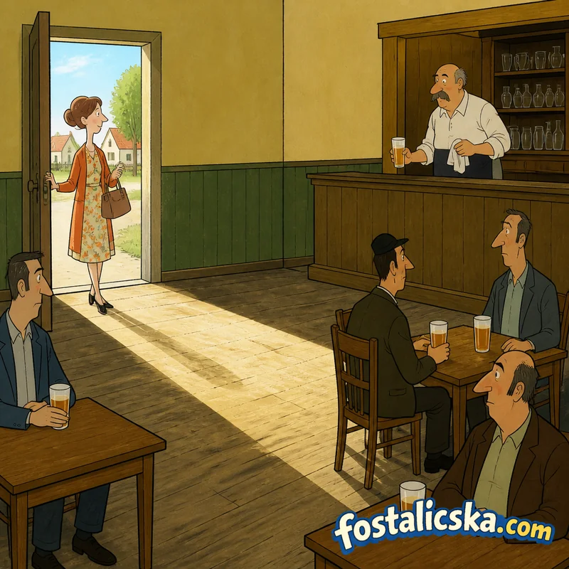 Illusztráció: A feleség a kocsmában