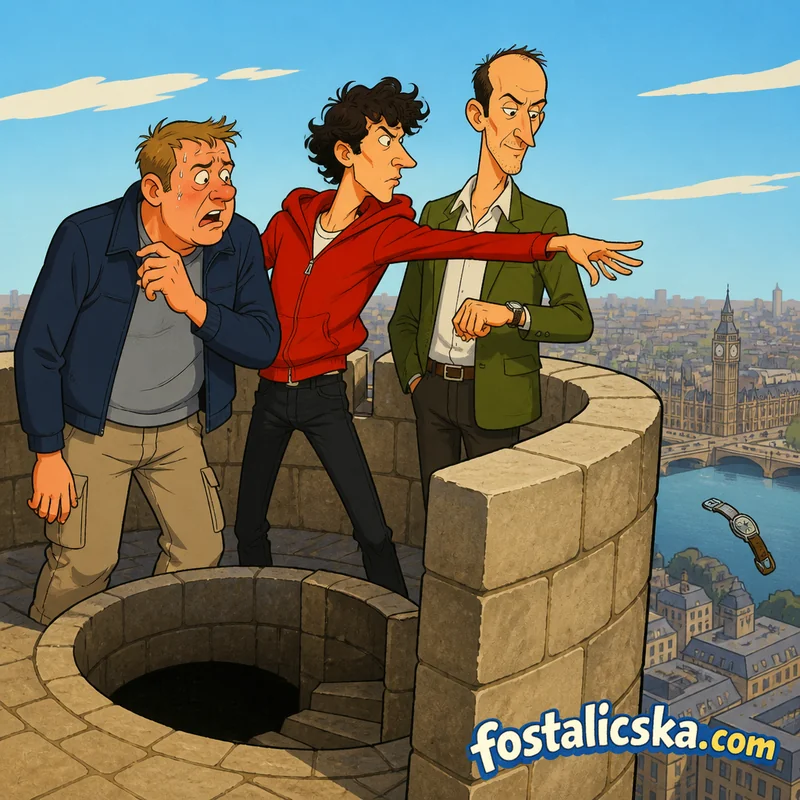 Illusztráció: Fogadás a Big Ben tetején