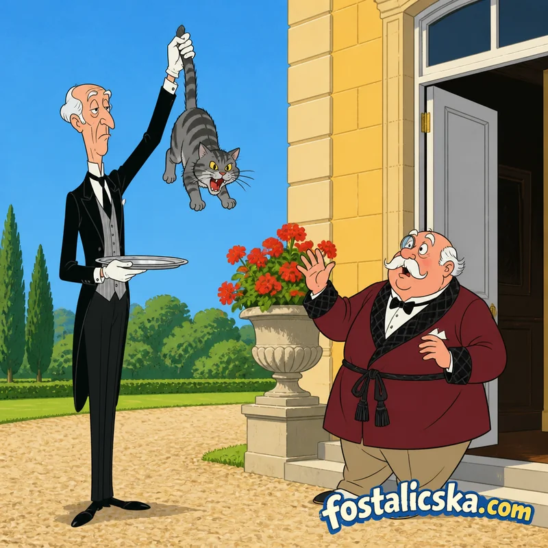 Illusztráció: Jean és a macska