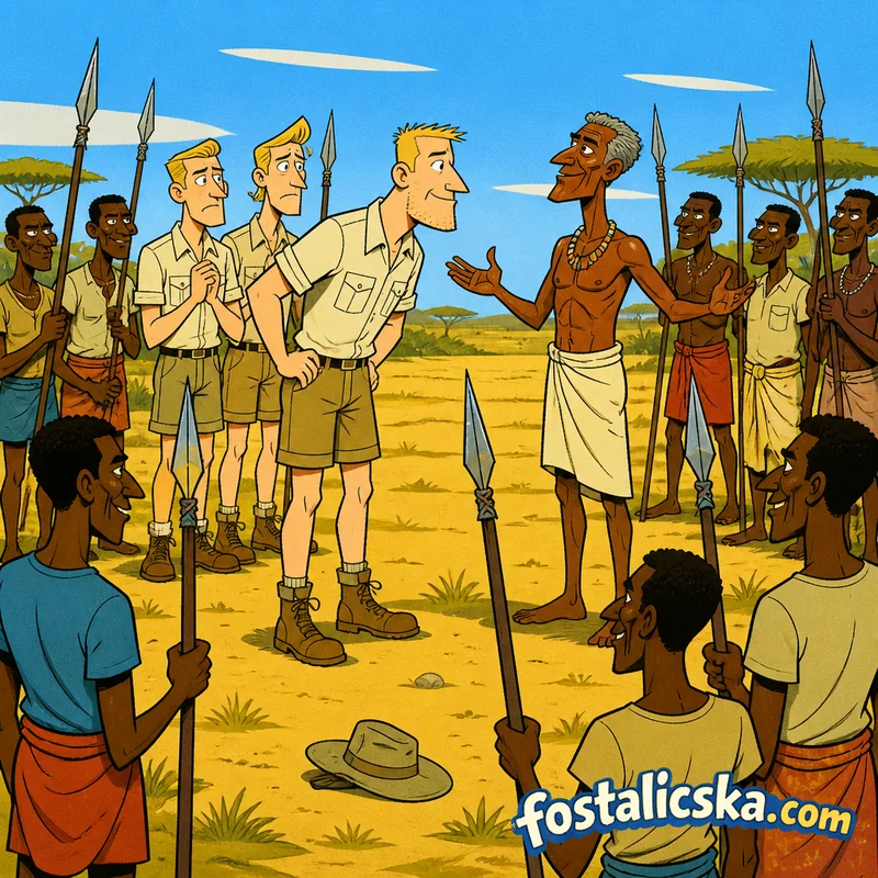 Illusztráció: A finn, a dán és a svéd Afrikában