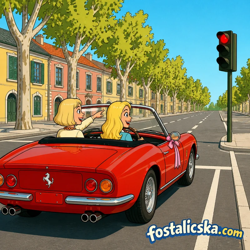 Illusztráció: A szőke nő Ferrarija